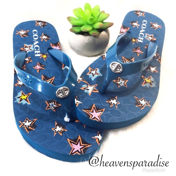 Coach Abbigail Chalk Thong Sandals - Picture 5 of 8